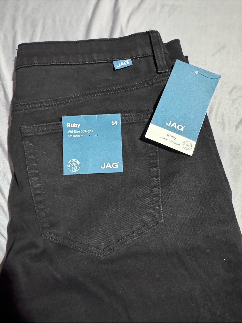 Jag Jeans Ruby Mid-Rise Straight Men’s Jeans - Black